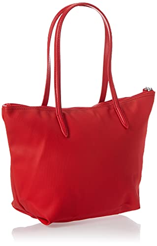 Lacoste Women's L.12.12 Small Tote Bag Shoulder Handbag, High Risk Red, One Size