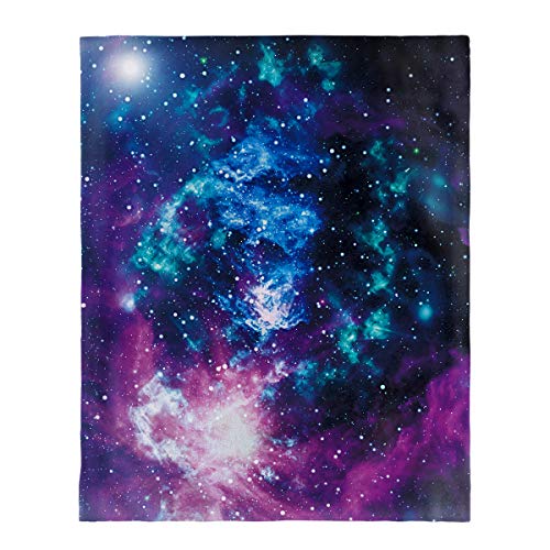 Jekeno Galaxy Blanket Soft Comfortable Purple Print Throw Blanket for Sofa Chair Bed Office 50"x60"