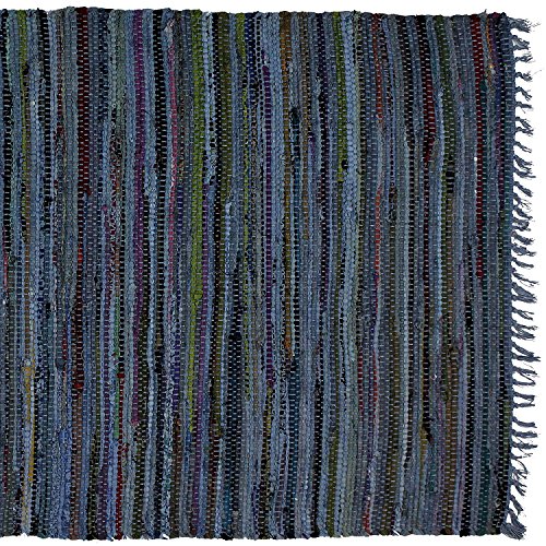 Sturbridge Country Rag Rug in Denim 30" x 50"