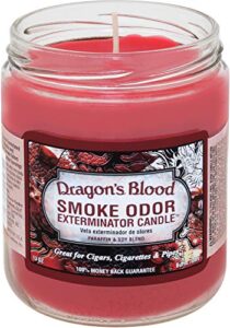 smoke odor exterminator 13 oz jar candles dragon’s blood, (2)