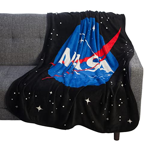 Bioworld NASA Space Logo Fleece Throw Blanket