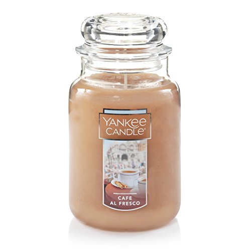 Yankee Candle Café al Fresco Scented, Classic 22oz Large Jar Single Wick Candle, Over 110 Hours of Burn Time