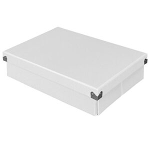 samsill pns02lsbk pop n’ store decorative storage box with lid
