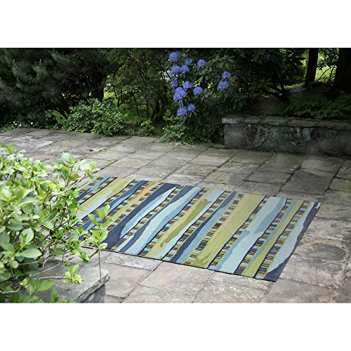 Liora Manne RV146A95006 Cool Torello Organic Stripes Rug, 42" x 66"