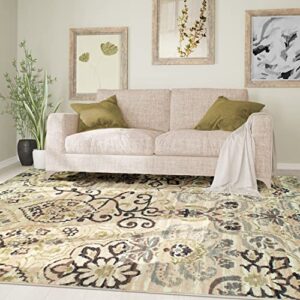 superior caldwell area rug collection 4x6 -beige