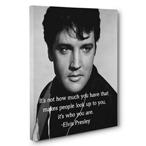 elvis motivational quote canvas wall art