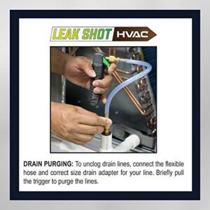 Leak Saver - Leak Shot HVAC - Leak Sealant Injector and Condensate Line Blaster - Non-Contaminating CO2 Cartridges - for A/C and Mini Splits - Systems Up to 5 Tons