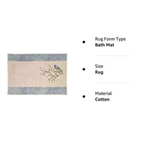 Avanti Linens - Bathroom Rug, Ideal for Kitchen or Mudroom, Decorative Bird Home Decor (Love Nest Collection)