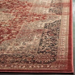 SAFAVIEH Vintage Collection 5'1" x 7'7" Black/Ivory VTG574F Oriental Traditional Distressed Area Rug