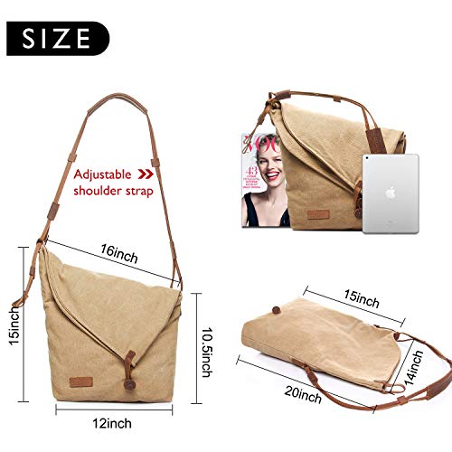 Tom Clovers Crossbody Bags for Women Canvas Crossbody Messenger Tote Weekender Fashion Bag