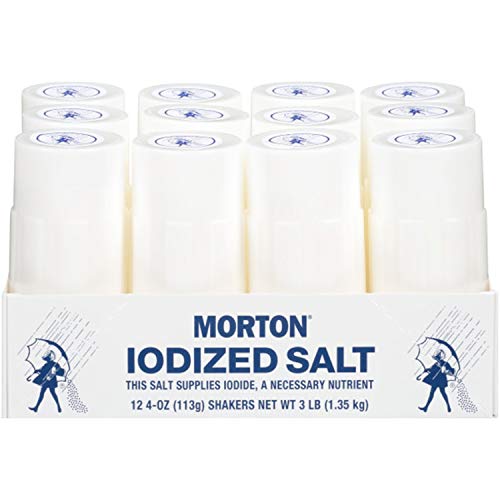 Morton Iodized Salt Shakers, 4 Ounce (Pack of 24)