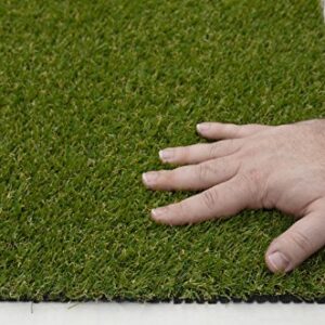 Garland Rug Artificial Grass Turf Indoor/Outdoor Area Rug, 5-Feet by 7-Feet, Green