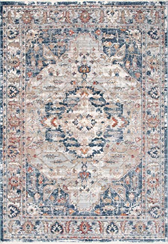 nuLOOM Kara Vintage Area Rug, 5' 3" x 7' 3", Grey