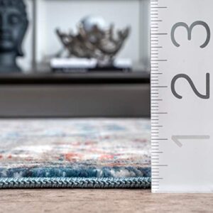 nuLOOM Kara Vintage Area Rug, 5' 3" x 7' 3", Grey