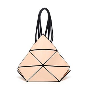 Geometric Luminous Purses and Handbags Holographic Reflective Crossbody Bag Irredescent Flash Rainbow Tote B