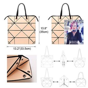 Geometric Luminous Purses and Handbags Holographic Reflective Crossbody Bag Irredescent Flash Rainbow Tote B