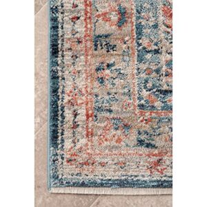 nuLOOM Derya Persian Vintage Area Rug, 4' x 6', Blue