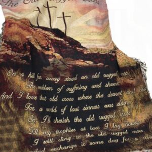 Manual Inspirational Collection 50 x 60-Inch Tapestry Throw, Old Rugged Cross