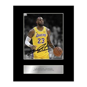 lebron james print signed mounted photo display #2 autographed picture print