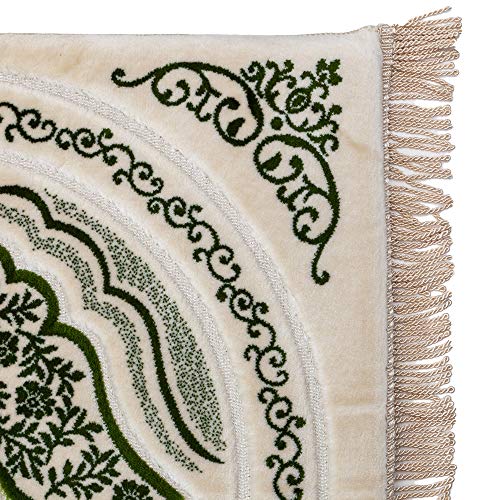 VISCO LOVE Memory Foam Area Rug & Runners (Prayer Rug) (Green)