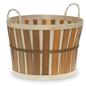the lucky clover trading honey woodchip bushel, large basket