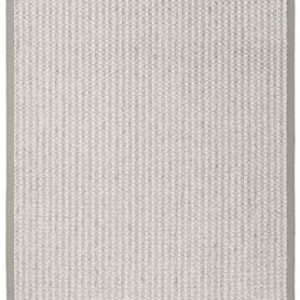 SAFAVIEH Palm Beach Collection 8' x 10' Silver / Ivory PAB615G Hand-Knotted Sisal & Wool Area Rug