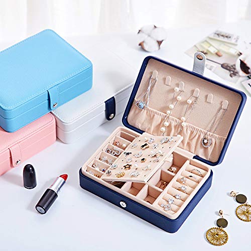 Bausweety Jewelry Box Necklace Earrings Rings Jewelry Accessory Organizer for Women Girls