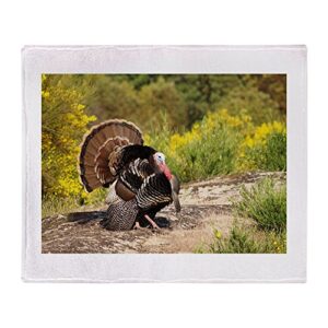 cafepress wild turkey gobbler throw blanket super soft fleece plush throw blanket, 60″x50″
