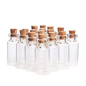 heihy uuyyeo 5ml empty clear glass bottles jars with corks miniature glass bottle wedding favors 12 pcs