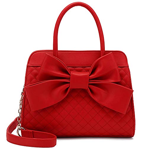 Scarleton Handbags for Women, Purses for Women, Purse with Bow, Satchel Handbags for Women, Satchel Bag for Women, H104810N - Red