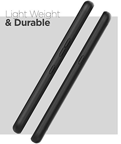 Encased LG V50 ThinQ Case (Thin Armor) Slim Fit Flexible Grip Phone Cover - Black