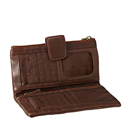 Fossil Women's Emory Leather Wallet Clutch Organizer, Espresso (Model: SL2931206)