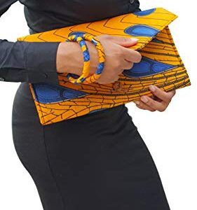 Dupsie's Peacock African Print Clutch Purse