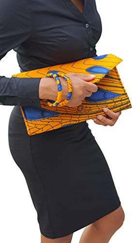 Dupsie's Peacock African Print Clutch Purse