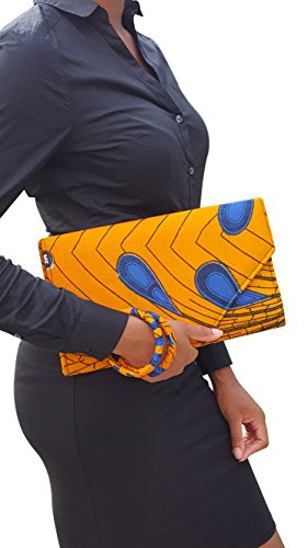 Dupsie's Peacock African Print Clutch Purse