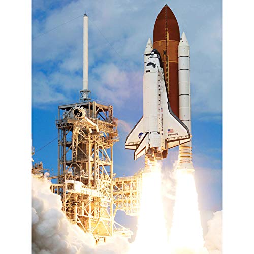 Space NASA Shuttle Discovery Rocket Launch Photo Large Wall Art Poster Print Thick Paper 18X24 Inch