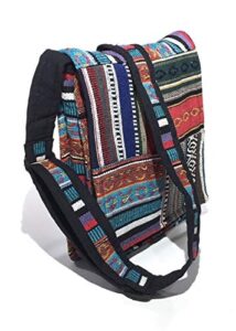 small adjustable tribal bohemian crossbody shoulder bag sling purse or tablet case