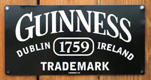 guinness trademark tin sign 14 x 7in (standard version)