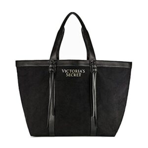 victoria’s secret large black fringe tote bag