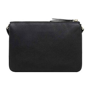 Kate Spade New York Triple Gusset Crossbody, Black