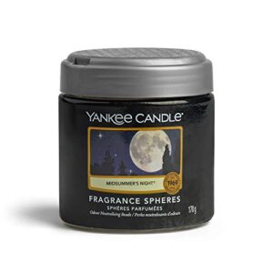 yankee candle spheres air freshener, up to 45 days of fragrance, midsummer’s night, 7.4cm x 8cm, black