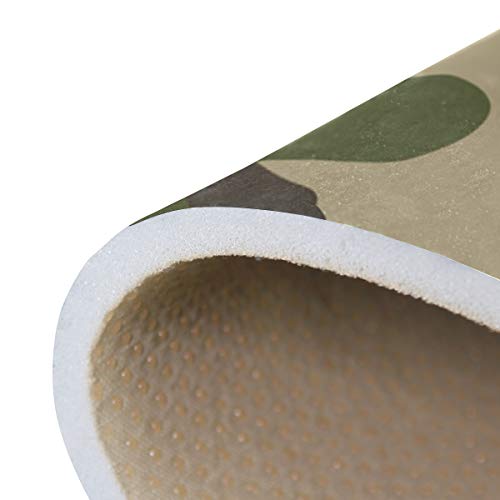 Linomo Area Rug Camouflage Green Camo Floor Rugs Doormat Living Room Home Decor, Carpets Area Mats for Kids Boys Girls Bedroom 60 x 39 Inches