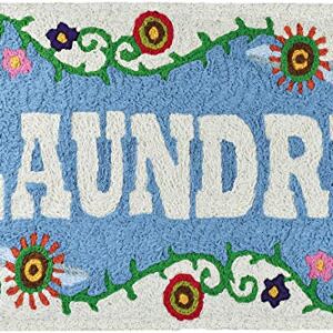 Jellybean Laundry Room Indoor/Outdoor Machine Washable 20" x 30" Accent Rug