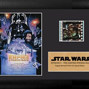 FilmCells – Star Wars: Episode V - The Empire Strikes Back - Officially Licensed Collectible - 7” x 5” MiniCell Desktop Presentation – Featuring 35 mm Movie Clip with Easel Stand and Certificate of Authenticity