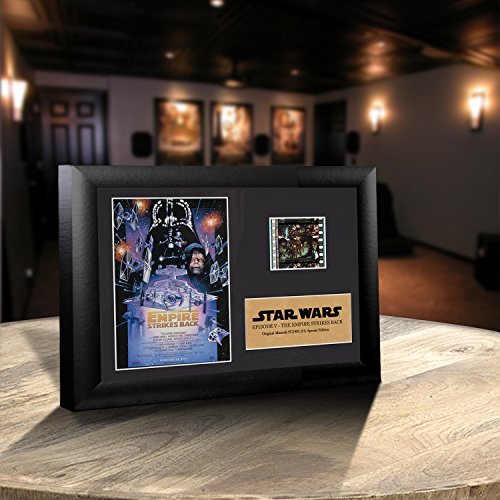 FilmCells – Star Wars: Episode V - The Empire Strikes Back - Officially Licensed Collectible - 7” x 5” MiniCell Desktop Presentation – Featuring 35 mm Movie Clip with Easel Stand and Certificate of Authenticity