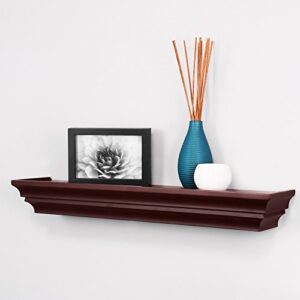 Kiera Grace Contemporary Floating-Shelves, 24-Inch, Espresso