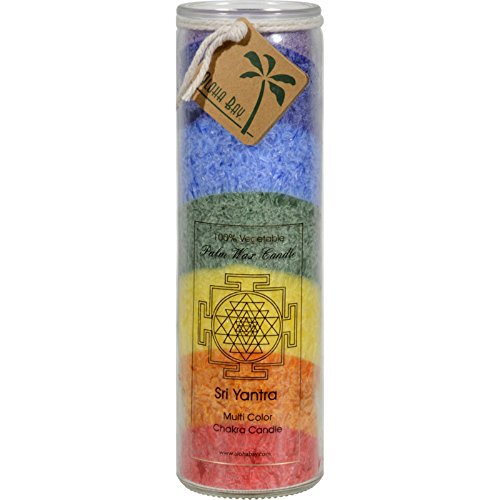 Aloha Bay Unscented Chakra Jar Rainbow Sri Yantra Candle (826792)