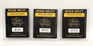 mulled cider mixer melts by tyler candleset of 3