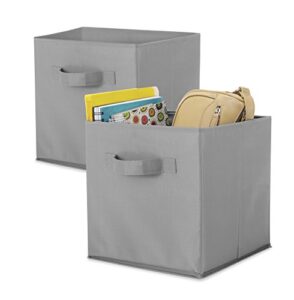 whitmor, gray, collapsible cubes, set of 2