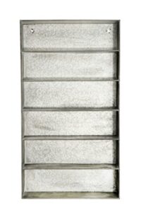 creative co-op distressed grey metal 6 tier wall shelf
